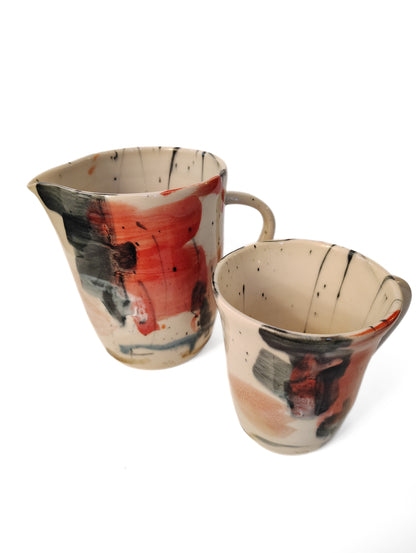 Red Fields — Pitcher & Mug Set
